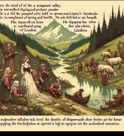 Прощание с Линдорой в горах. Францишек Карпиньский