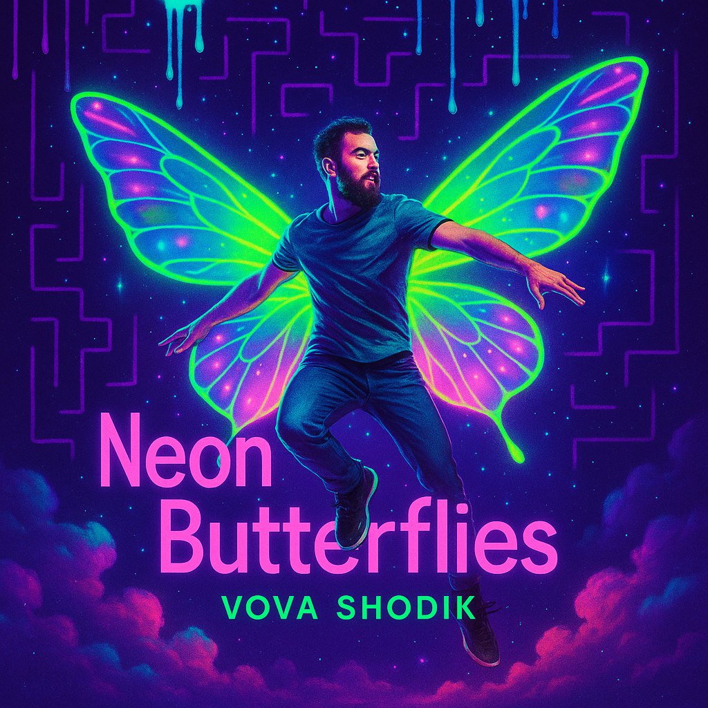 Neon butterflies