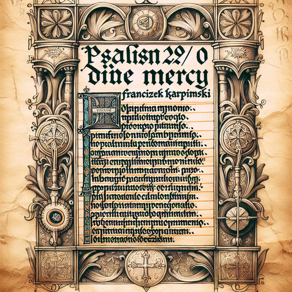 Псалом 29. О милости Божией. Францишек Карпиньский