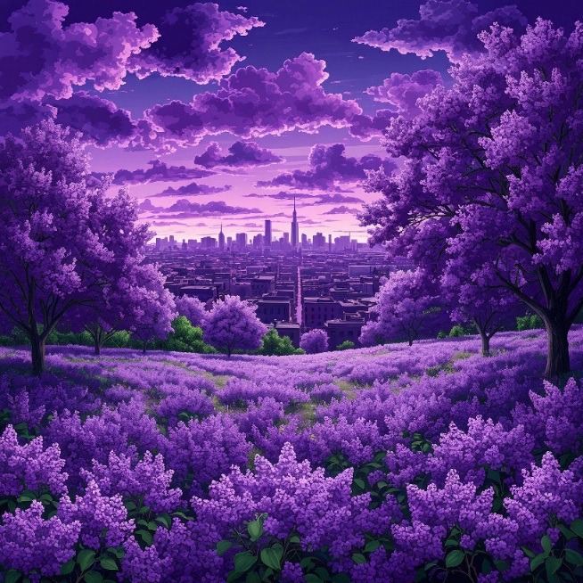 Лиловое небо