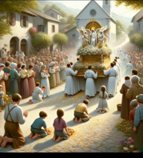 На процессию Божьего Тела. Францишек Карпиньский