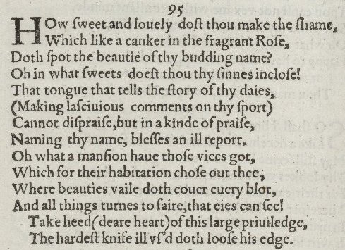 Сонет 95 Шекспир