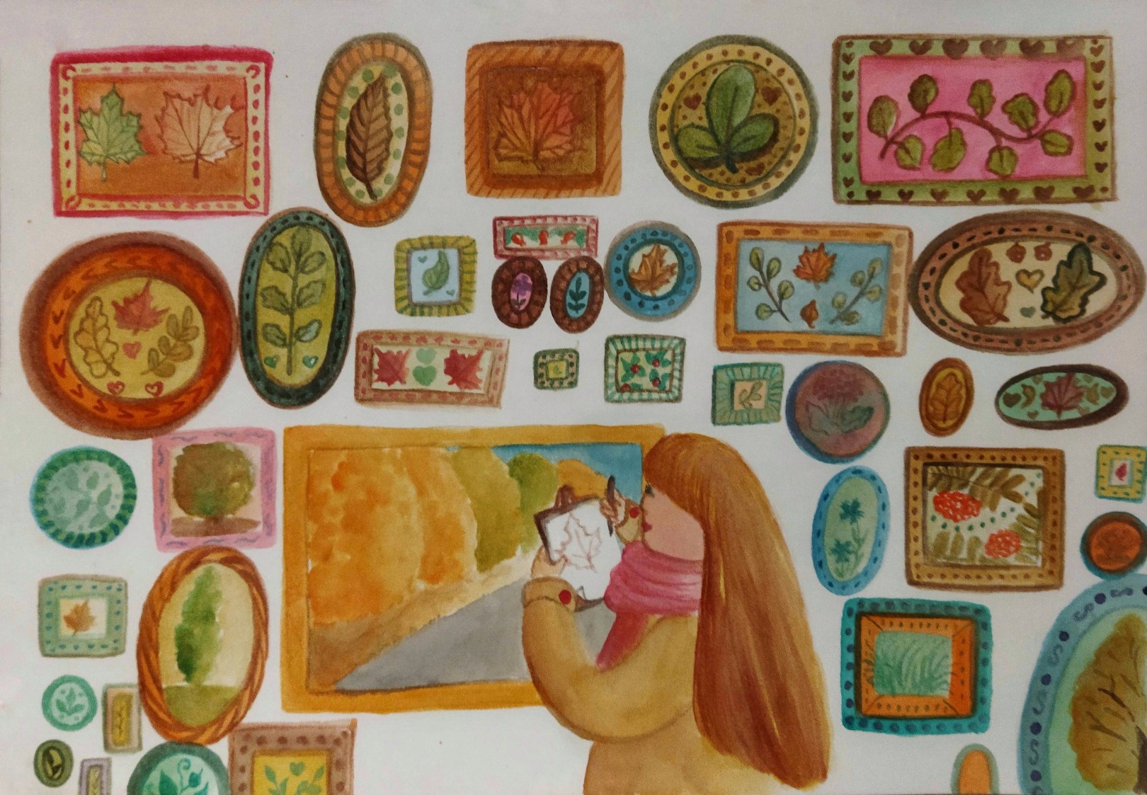 В осенней галерее