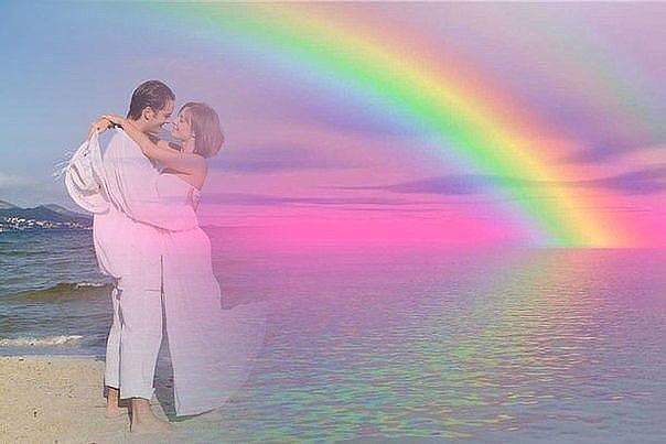 Когда на небе радуга взойдёт