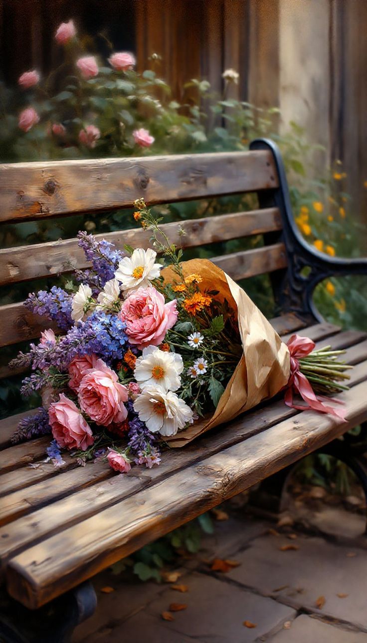 космос, розы и левкои...