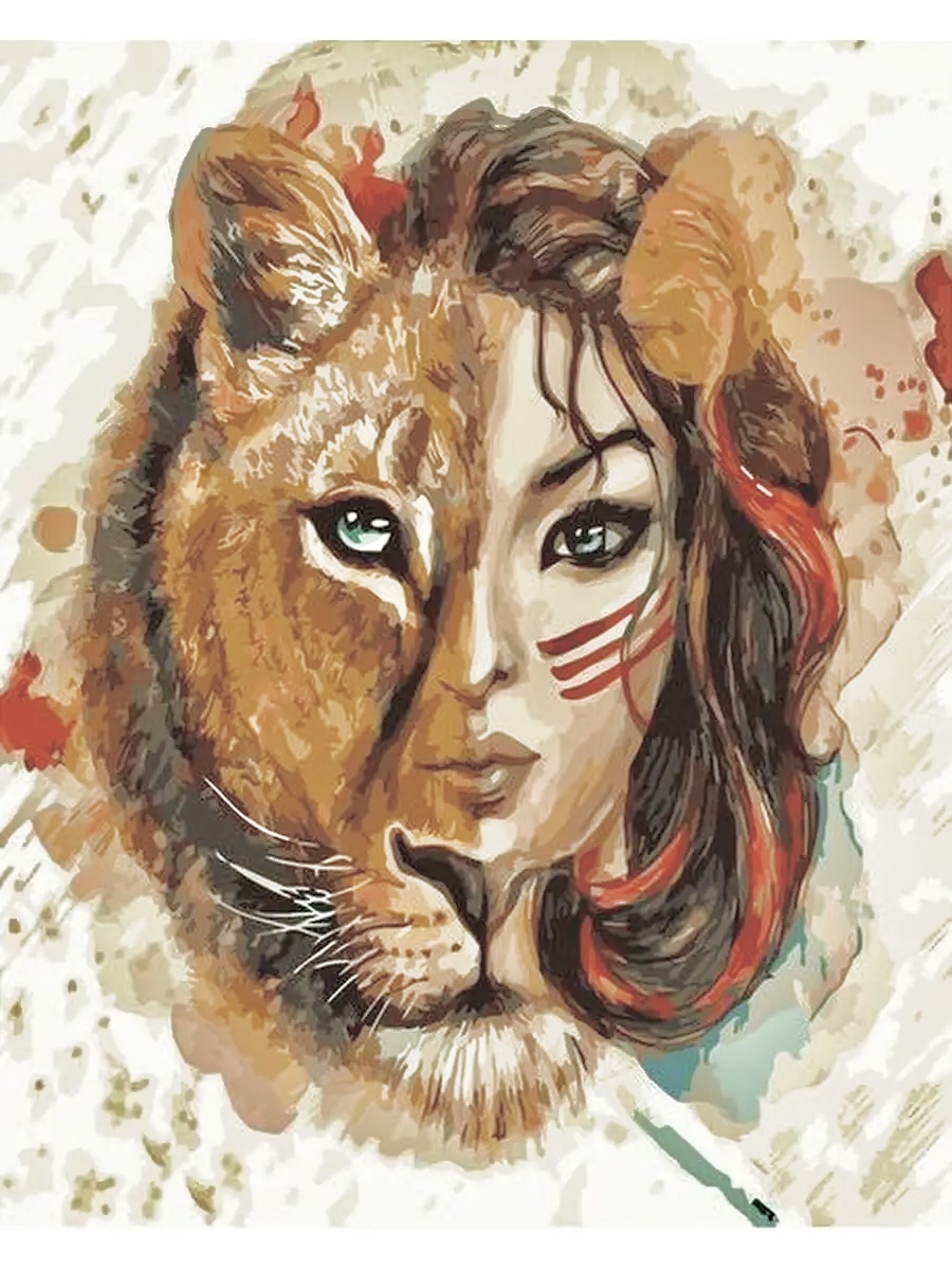 Наполовину