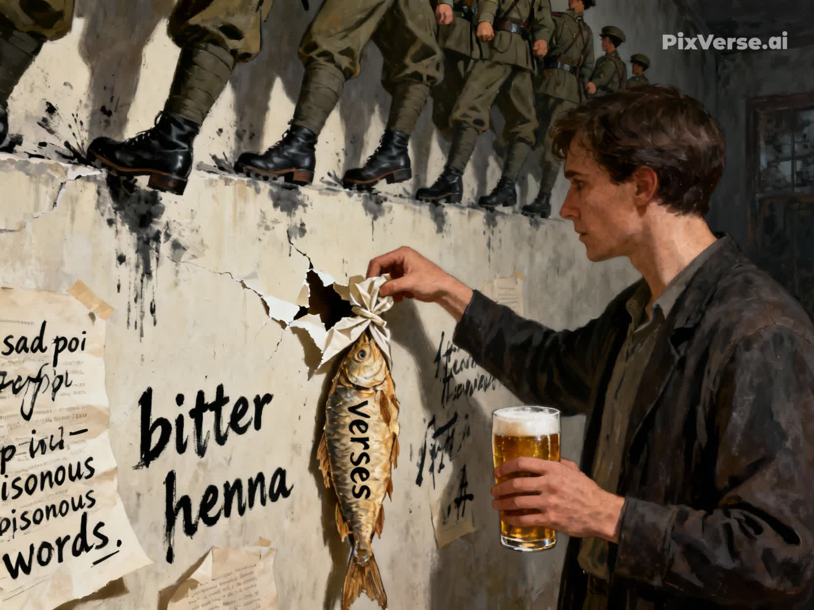 Тоскливым взглядом