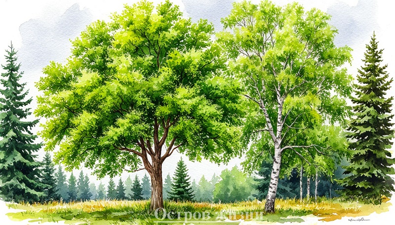 25 Притча о Вязе и Берёзе. Сила дерева