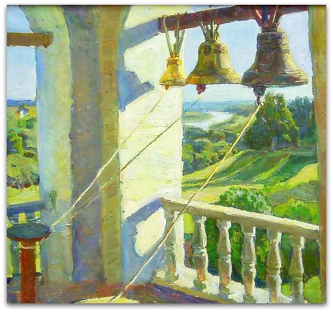 Заря взошла на синем небосклоне...