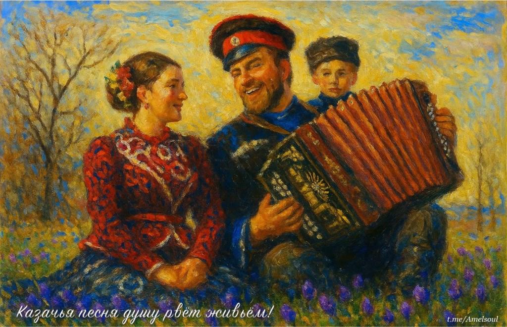 Казачья песня душу рвёт живьём!