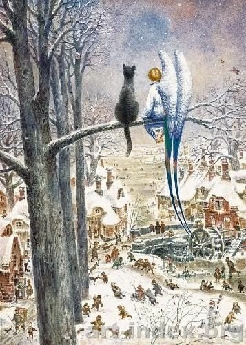 Город зимой