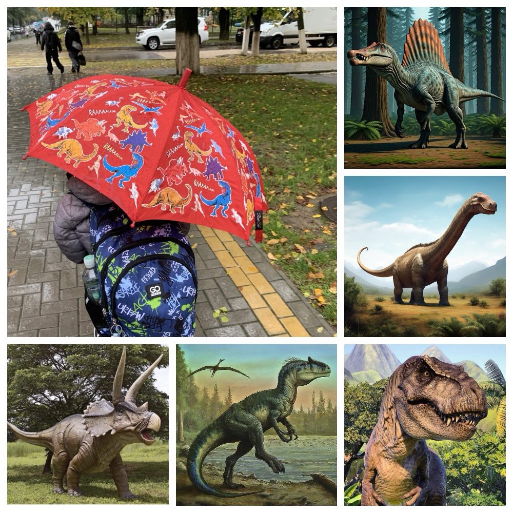 Динозавры в городе