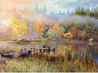 Уж утро блещет багрянИцей