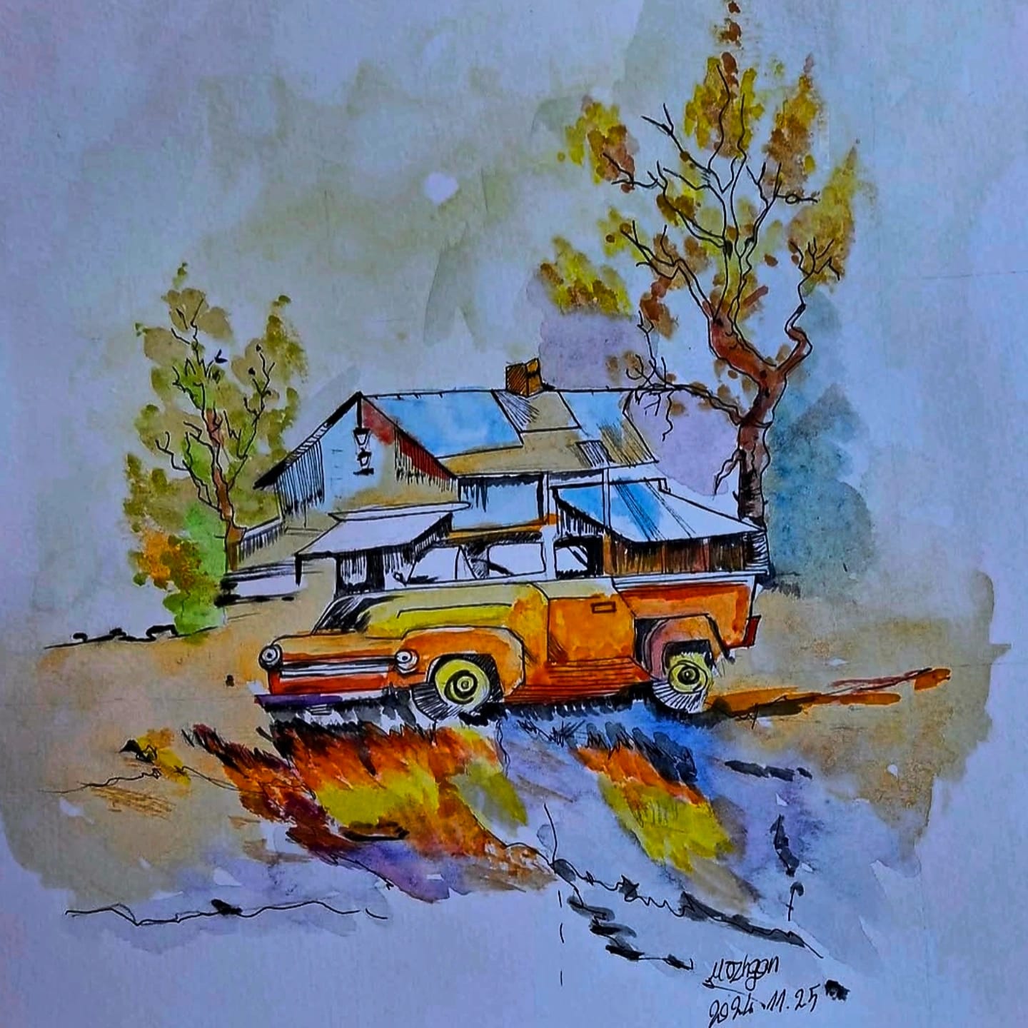 Унылая картина- осень на дворе...