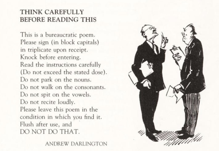 Эндрю Дарлингтон. Бюрократический стишок