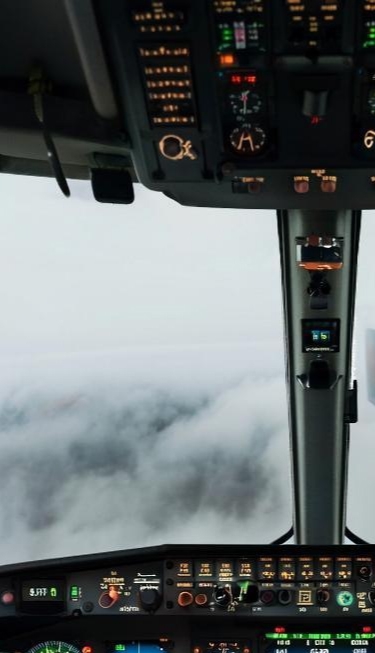 Видимость ноль, иду по приборам