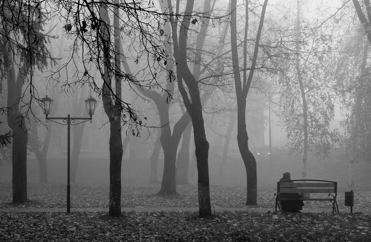 Холодно утром и хмуро...