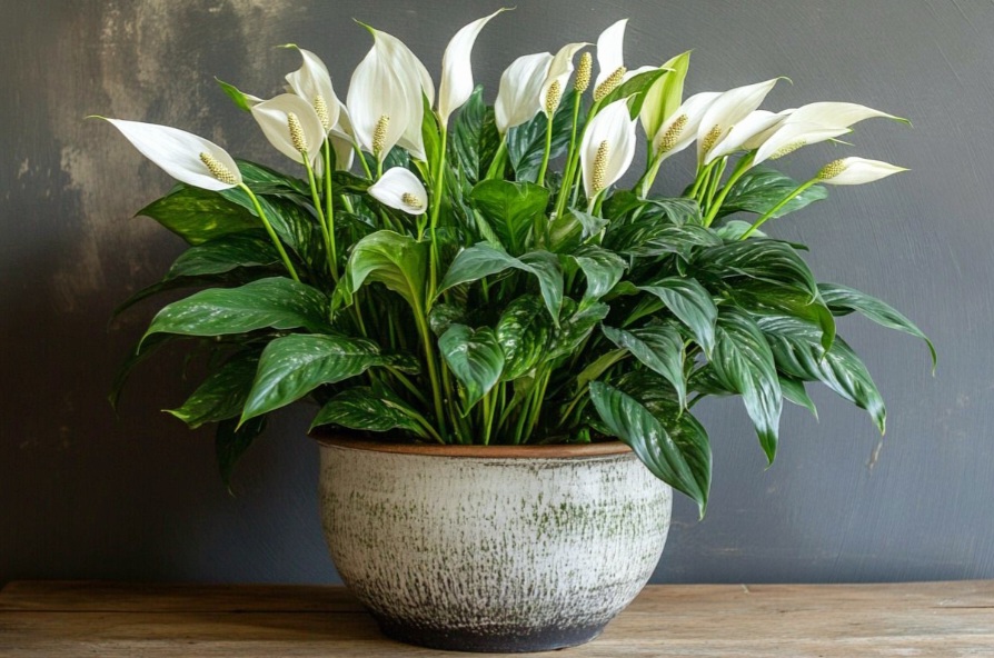 Спатифиллум и Редиска ъ