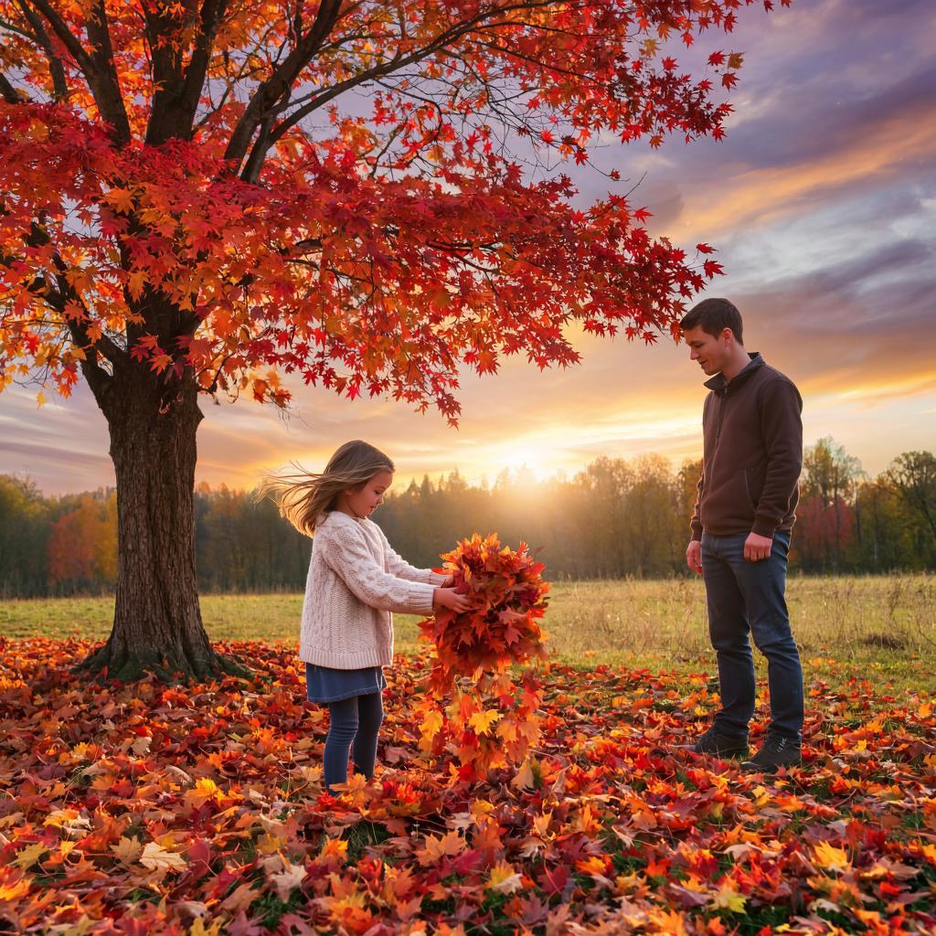 Закат багровый