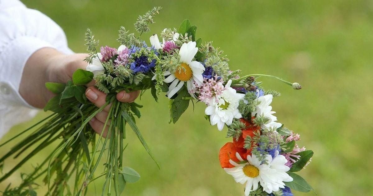Венок из луговых цветов