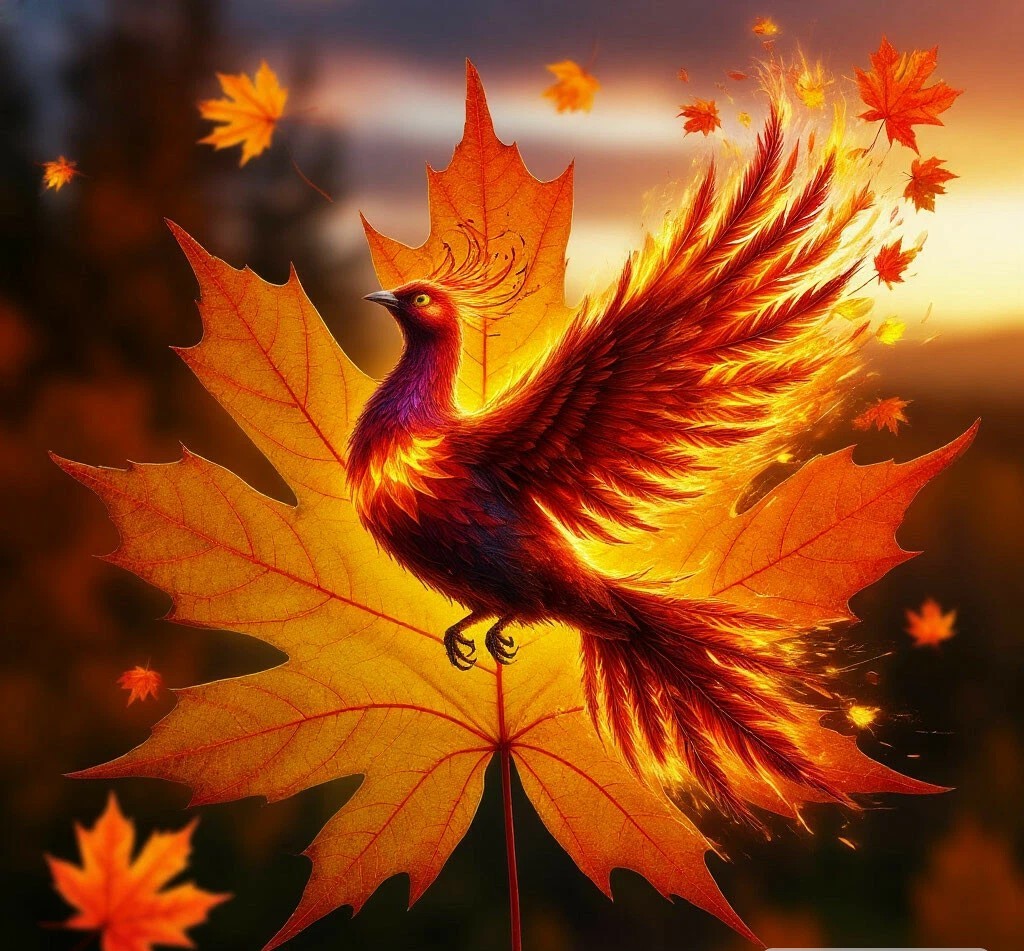 Похожа осень на жар - птицу