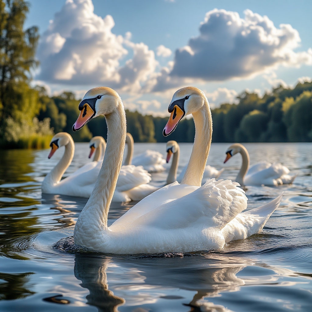 Лебеди Прикубанья х