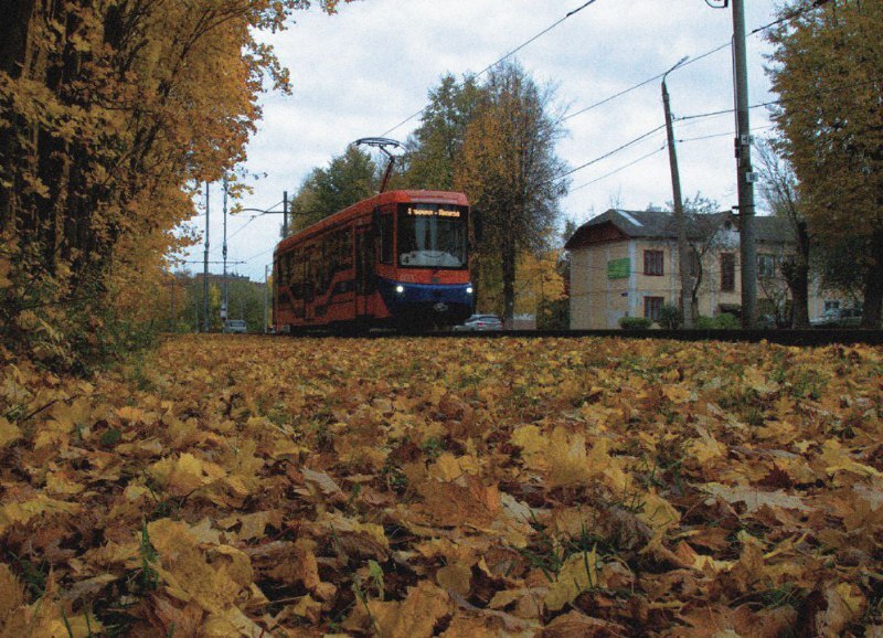 Оранжевый трамвай