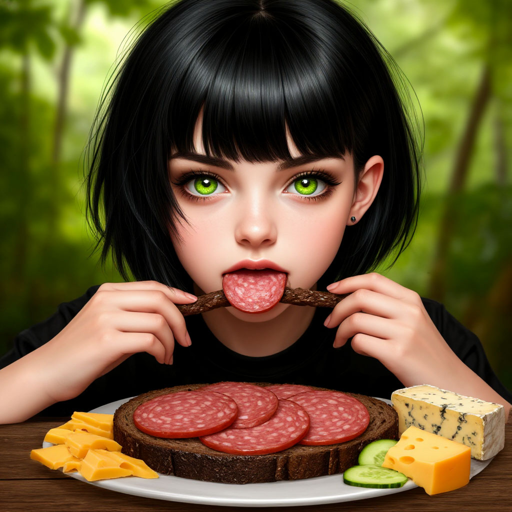 Милая и колбаска