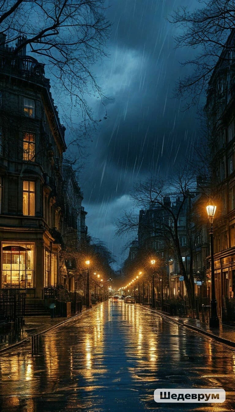 Темное, грозовое небо...