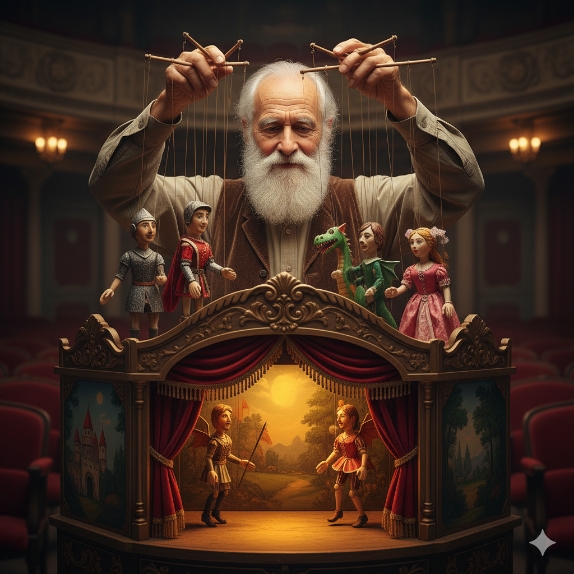 Кукловод и театр марионеток