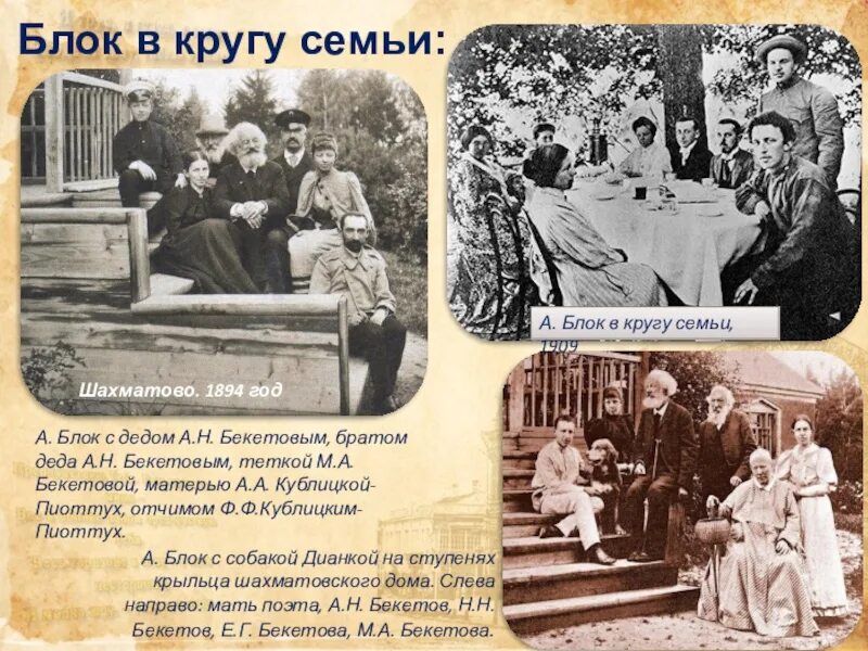 Дворянское детство Блока