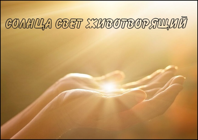 Солнца свет животворящий