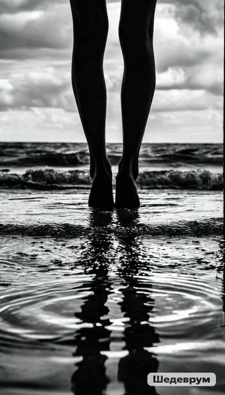 На полу пальцах...