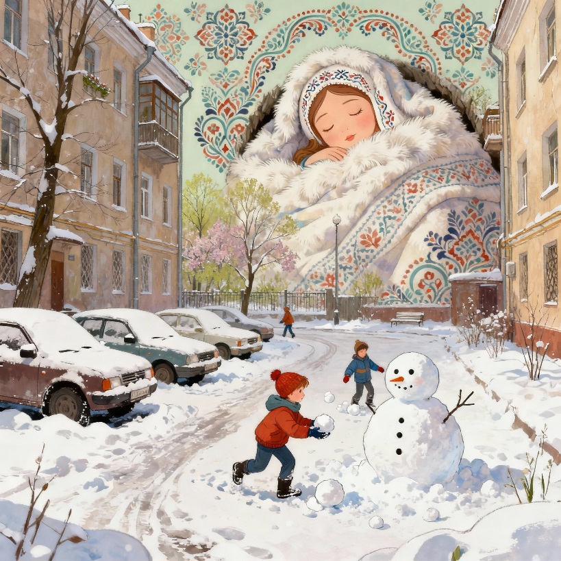 Не хочет зима из Москвы уходить