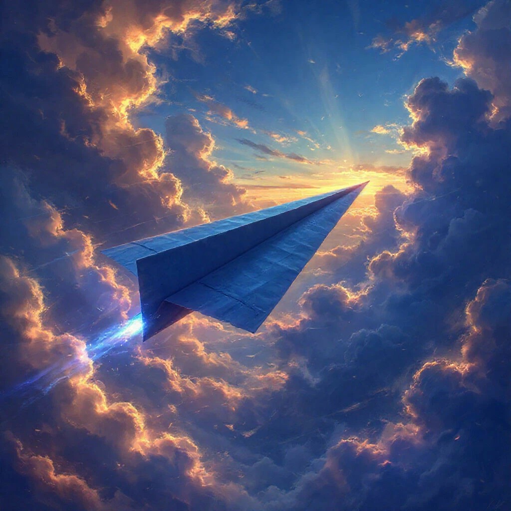 Бумажный самолётик