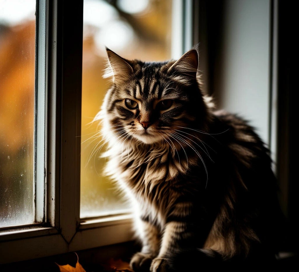 Бог, осень, кот