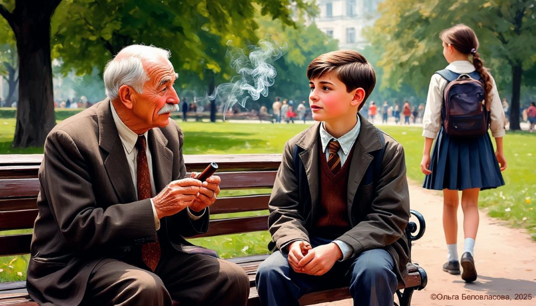 Диалог с внучком про любовь