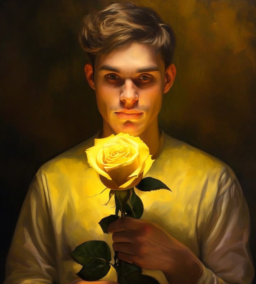 Янтарная роза