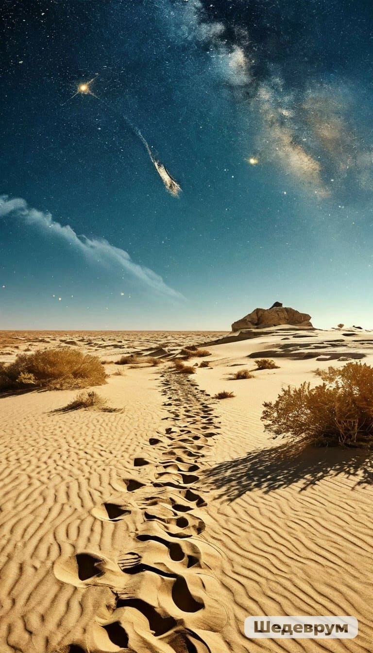 Пыльная пустыня, лоно молчания...