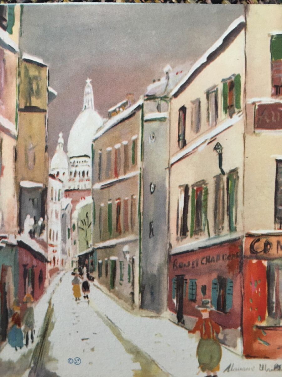 Морис Утрилло Улица Сен-Рустик, Монмартр под Снего