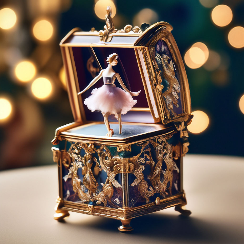 Шкатулка с балеринкой