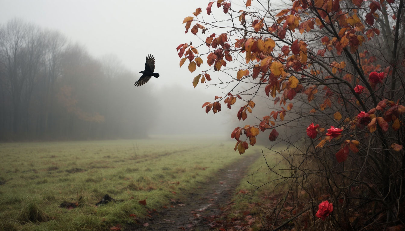 Листва пестра на землю опадает... Андрей Мещеряков