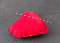 Подушечки в виде сердечек...