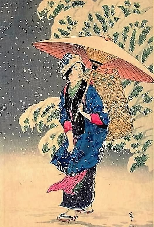 А снег идёт. Снежинки тают