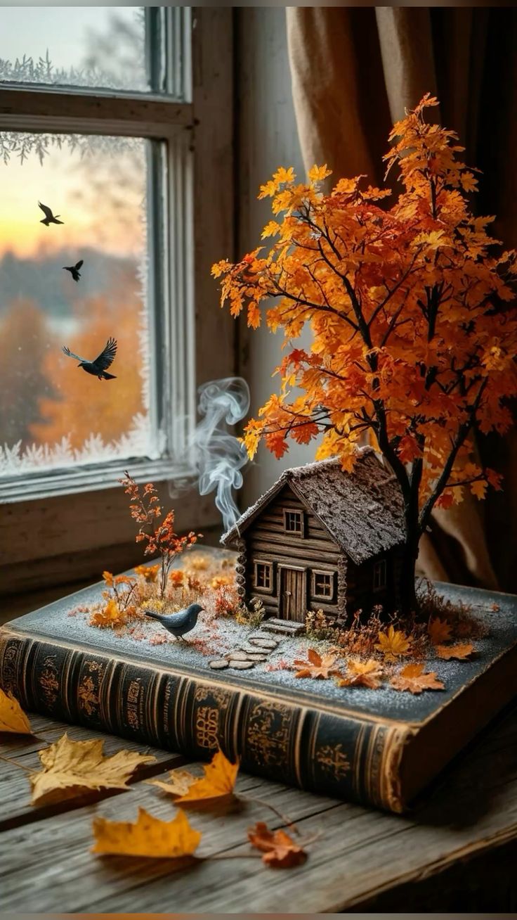 Книжный домик птички