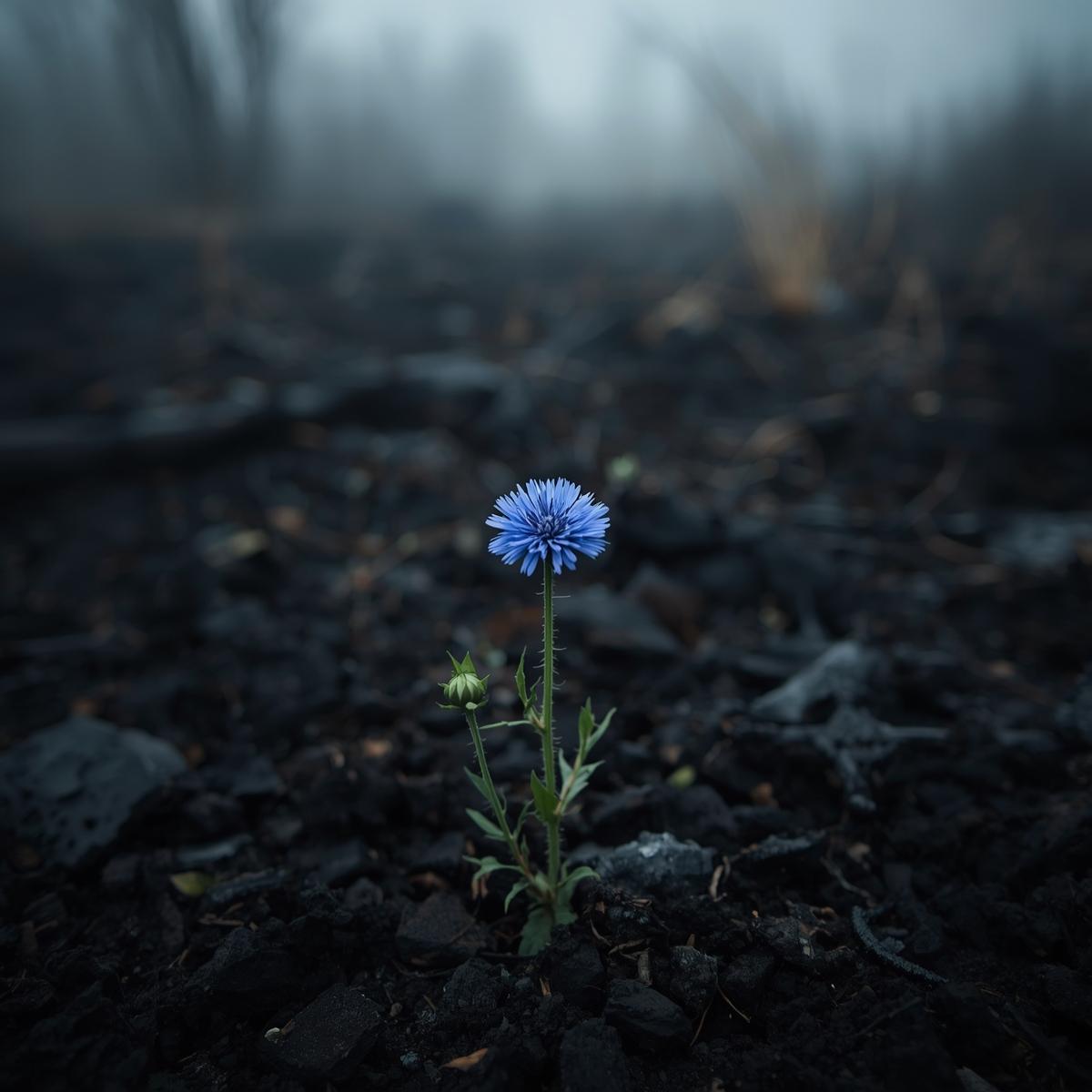 Голубой василёк