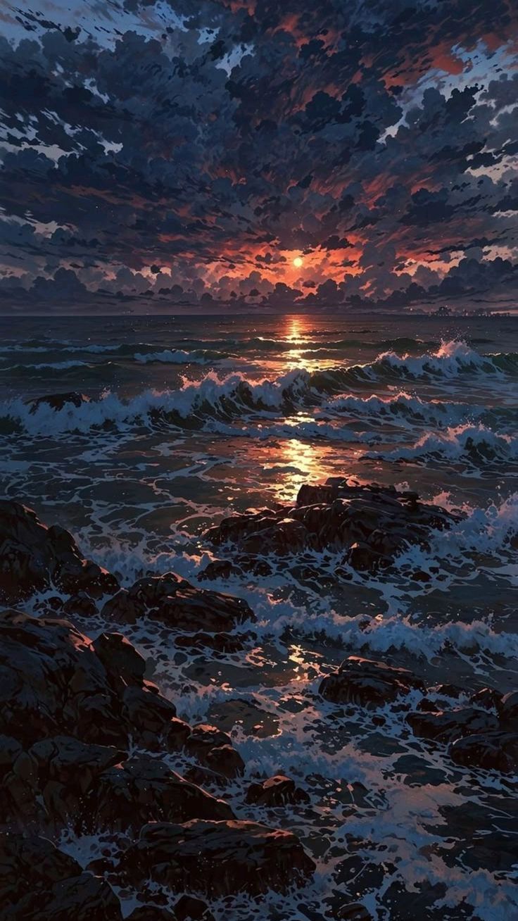 Вечернее море