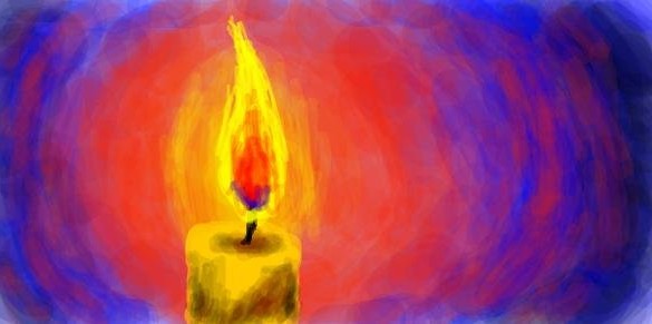 Огонь свечи есть символ духа чистоты и святости