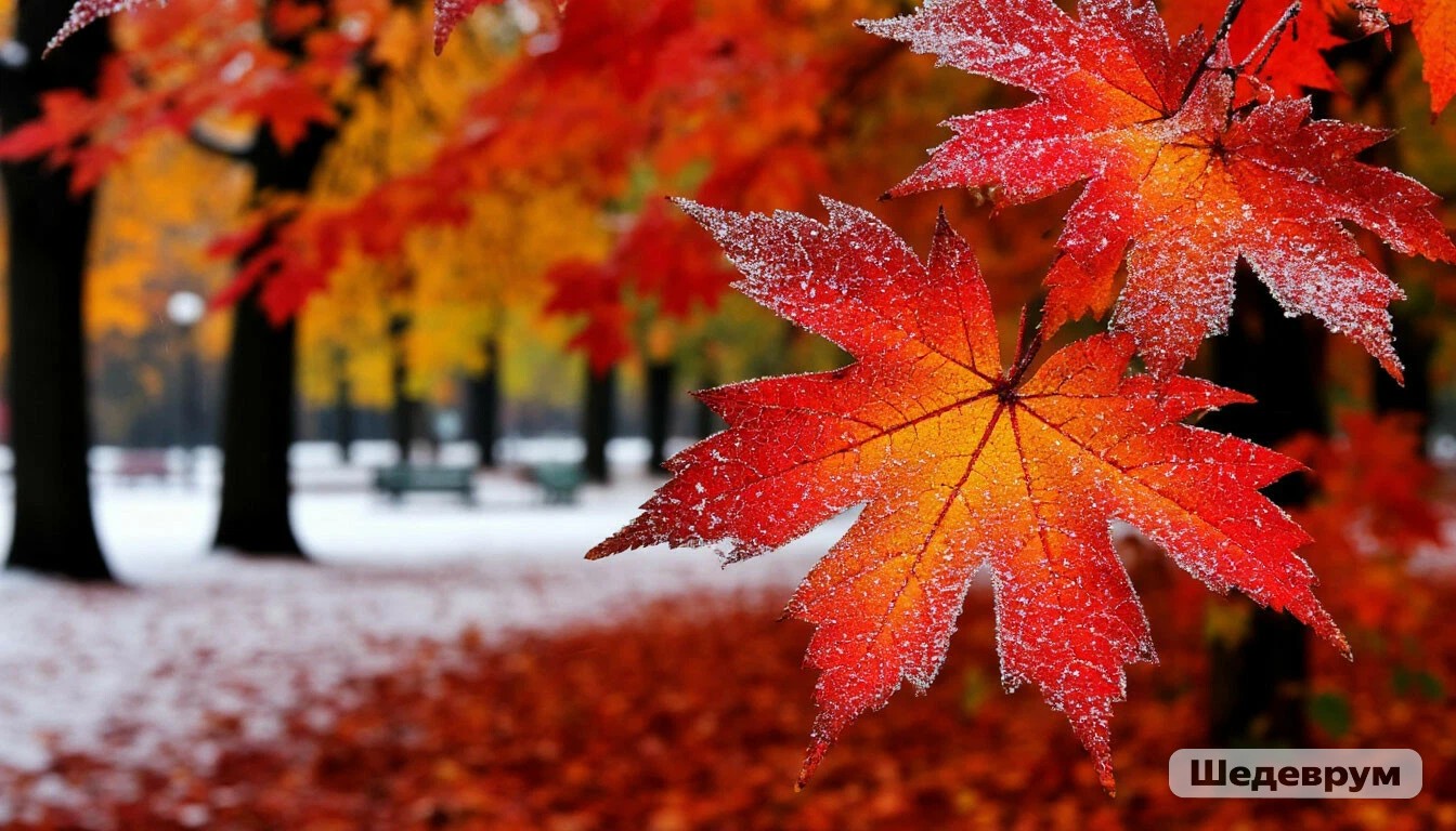 Зима это строгая чудо-гравюра...