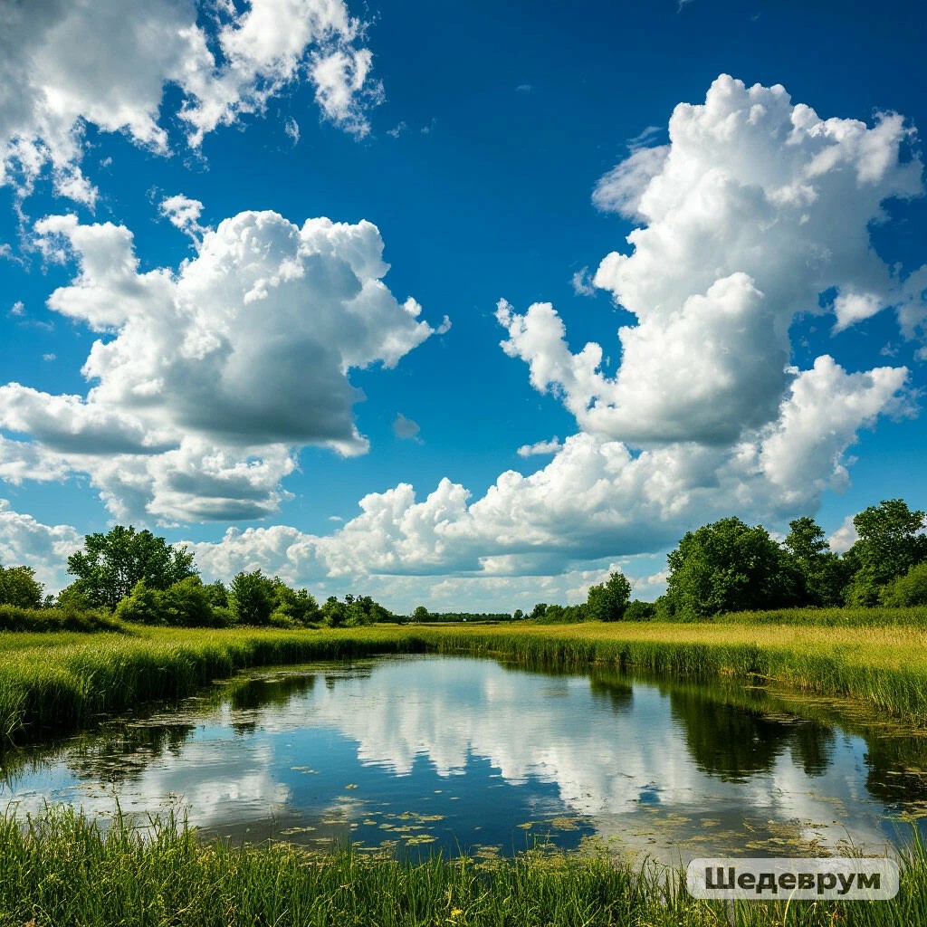 Облака плывут по небу